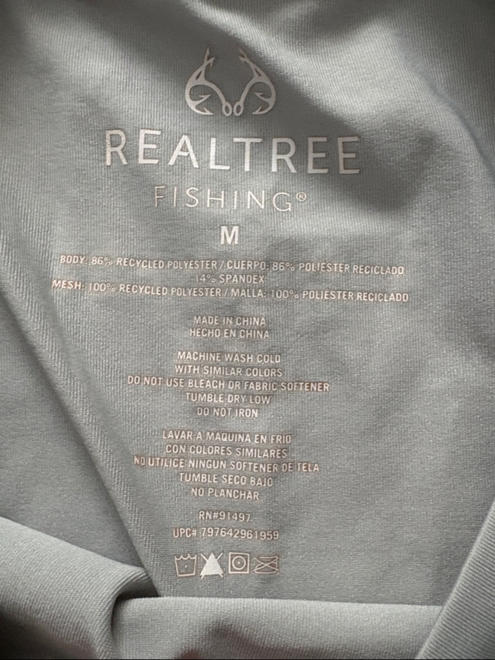Realtree Light Gray Short Sleeve Performance Shirt - Picture 3 of 9